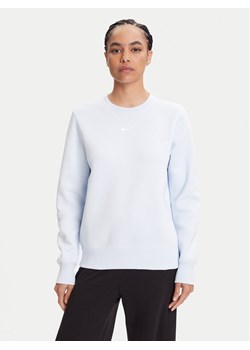 Nike Bluza Phoenix Fleece DQ5751 Błękitny Regular Fit ze sklepu MODIVO w kategorii Bluzy damskie - zdjęcie 184562209