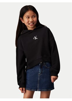Calvin Klein Jeans Bluza IG0IG02755 D Czarny Boxy Fit ze sklepu MODIVO w kategorii Bluzy dziewczęce - zdjęcie 184562298