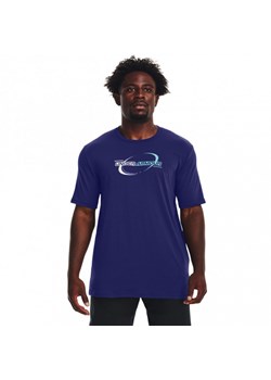 Męski t-shirt z nadrukiem Under Armour UA Sportstyle - granatowy ze sklepu Sportstylestory.com w kategorii T-shirty męskie - zdjęcie 184563597