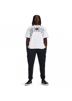 Męskie spodnie dresowe Under Armour UA Icon Fleece Cargo Pant - czarne ze sklepu Sportstylestory.com w kategorii Spodnie męskie - zdjęcie 184563699