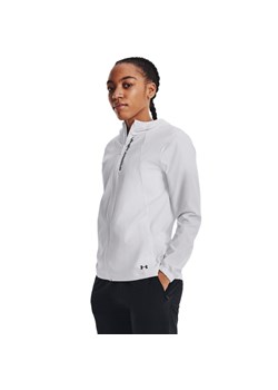 Damska kurtka do biegania Under Armour UA OutRun the Storm Jacket - biała ze sklepu Sportstylestory.com w kategorii Kurtki damskie - zdjęcie 184563937