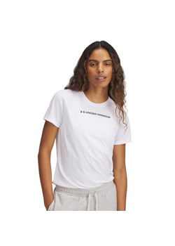 Damska koszulka treningowa Under Armour UA Tech PTH Graphic SSC - biała ze sklepu Sportstylestory.com w kategorii Bluzki damskie - zdjęcie 184563949