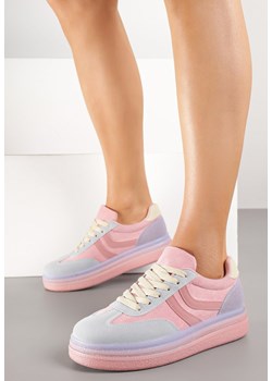 Fioletowe Sneakersy w Stylu Klasycznych Tenisówek na Grubej Podeszwie Grelritia ze sklepu born2be.pl w kategorii Buty sportowe damskie - zdjęcie 184564308