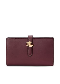 Duży Portfel Damski LAUREN RALPH LAUREN 432915358004 Bordowy ze sklepu eobuwie.pl w kategorii Portfele damskie - zdjęcie 184564458
