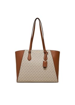 Torebka MICHAEL Michael Kors Taryn 30F4GTBT7B Beżowy ze sklepu eobuwie.pl w kategorii Torby Shopper bag - zdjęcie 184564466