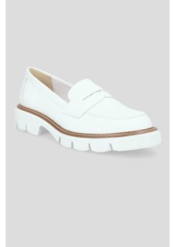Buty Loafersy Damskie Gilda Białe ze sklepu Lancerto S.A. w kategorii Mokasyny damskie - zdjęcie 184565928