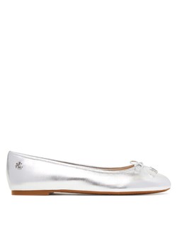 LAUREN RALPH LAUREN Baleriny Jayna 802978836001 Srebrny ze sklepu MODIVO w kategorii Balerinki - zdjęcie 184567958