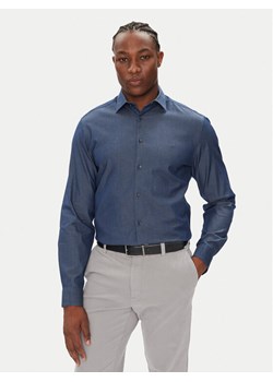 Calvin Klein Koszula LV019EU024 Granatowy Slim Fit ze sklepu MODIVO w kategorii Koszule męskie - zdjęcie 184567977