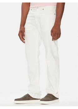Calvin Klein Jeans Jeansy LV04LB781G Biały Straight Fit ze sklepu MODIVO w kategorii Jeansy męskie - zdjęcie 184567979