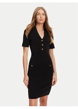 Guess Sukienka dzianinowa W5YK29 Z0130 Czarny Slim Fit ze sklepu MODIVO w kategorii Sukienki - zdjęcie 184568006