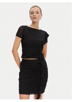 Guess Bluzka W5YP08 KCZC2 Czarny Regular Fit ze sklepu MODIVO w kategorii Bluzki damskie - zdjęcie 184568007