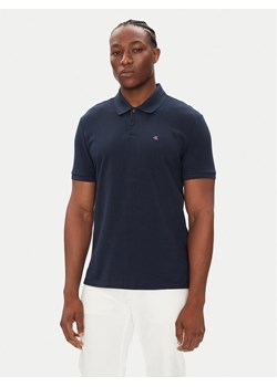 Calvin Klein Jeans Polo LV040EM269 Granatowy Regular Fit ze sklepu MODIVO w kategorii T-shirty męskie - zdjęcie 184568099