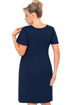 Damska koszula nocna granatowa plus size Melania, Kolor granatowy, Rozmiar 3XL, Donna ze sklepu Primodo w kategorii Koszule nocne - zdjęcie 184569136