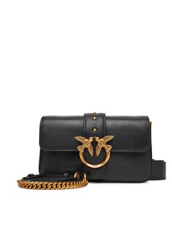 Torebka PINKO Love One Mini Slouchy Fl PE 25 PLTT 104340 A2C2 Czarny ze sklepu eobuwie.pl w kategorii Torebki damskie - zdjęcie 184570867