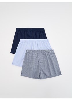 Reserved - 3 pack bokserek Loose - niebieski - id: 043ES-55X - marki Reserved - 184572165 Reserved - 3 pack bokserek Loose - niebieski ze sklepu Reserved w kategorii Majtki męskie - zdjęcie 184572165