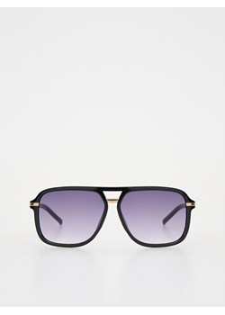 Reserved - Okulary przeciwsłoneczne aviator - czarny ze sklepu Reserved w kategorii Okulary przeciwsłoneczne męskie - zdjęcie 184573545