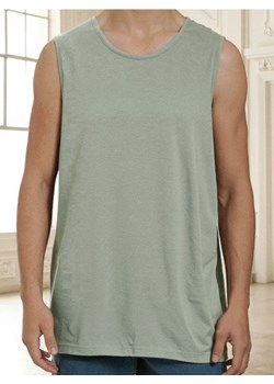 Sinsay - Bawełniany tank top basic - zielony ze sklepu Sinsay w kategorii T-shirty męskie - zdjęcie 184574859