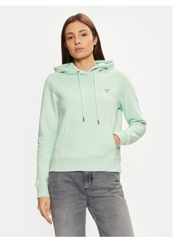 Guess Jeans Bluza W4YQ04 KC811 Zielony Regular Fit ze sklepu MODIVO w kategorii Bluzy damskie - zdjęcie 184575268