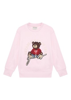 Guess Bluza H5YJ00 KAX74 Różowy Oversize ze sklepu MODIVO w kategorii Bluzy dziewczęce - zdjęcie 184575319