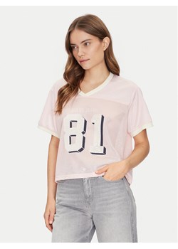 Guess Jeans T-Shirt W5GI59 KCTE2 Beżowy Regular Fit ze sklepu MODIVO w kategorii Bluzki damskie - zdjęcie 184575357