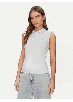 Guess Jeans Polo W5GP24 KCYR1 Niebieski Regular Fit - id: 0000304862663 - marki Guess - 184575368 Guess Jeans Polo W5GP24 KCYR1 Niebieski Regular Fit ze sklepu MODIVO w kategorii Bluzki damskie - zdjęcie 184575368