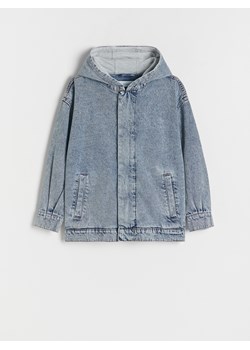 Reserved - Jeansowa kurtka oversize - niebieski ze sklepu Reserved w kategorii Kurtki chłopięce - zdjęcie 184576246
