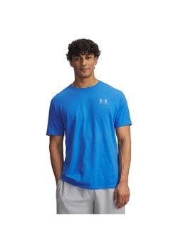 Męski t-shirt z nadrukiem Under Armour UA M Sportstyle LC SS - niebieski ze sklepu Sportstylestory.com w kategorii T-shirty męskie - zdjęcie 184576507