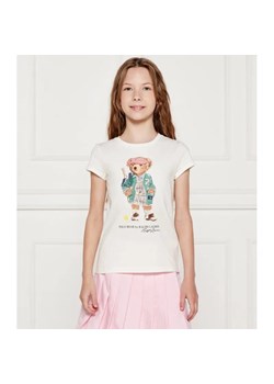 POLO RALPH LAUREN T-shirt | Regular Fit ze sklepu Gomez Fashion Store w kategorii Bluzki dziewczęce - zdjęcie 184576678