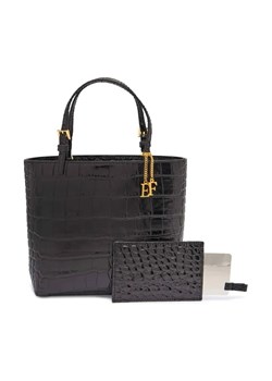 Elisabetta Franchi Skórzana torebka na ramię + saszetka ze sklepu Gomez Fashion Store w kategorii Torby Shopper bag - zdjęcie 184576707