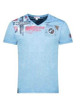 Geographical Norway Koszulka &quot;Jamo&quot; w kolorze błękitnym ze sklepu Limango Polska w kategorii T-shirty męskie - zdjęcie 184577958