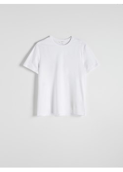 Reserved - T-shirt regular z modalem - biały ze sklepu Reserved w kategorii T-shirty męskie - zdjęcie 184578148