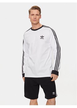 adidas Longsleeve Adicolor Classics 3-Stripes Long-Sleeve Top IA4879 Biały Slim Fit ze sklepu MODIVO w kategorii T-shirty męskie - zdjęcie 184578885