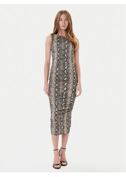 MICHAEL Michael Kors Sukienka koktajlowa MT58319HMC Beżowy Slim Fit ze sklepu MODIVO w kategorii Sukienki - zdjęcie 184580148
