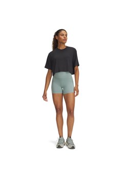 Damskie legginsy krótkie treningowe Under Armour Meridian Middy - zielone ze sklepu Sportstylestory.com w kategorii Szorty - zdjęcie 184580857