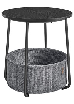 Songmics Stolik w kolorze czarno-szarym - wys. 45 x Ø 50 cm - id: 16717246 - marki Songmics - 184581317 Songmics Stolik w kolorze czarno-szarym - wys. 45 x Ø 50 cm ze sklepu Limango Polska w kategorii Stoliki kawowe - zdjęcie 184581317