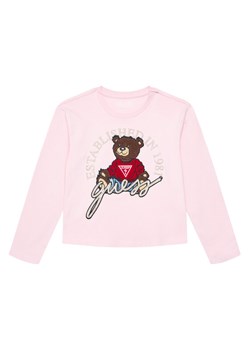 Guess Bluzka J4BI10 I3Z14 Różowy Regular Fit ze sklepu MODIVO w kategorii Bluzki dziewczęce - zdjęcie 184581978