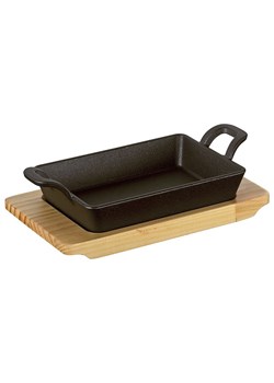 Küchenprofi Patelnia w kolorze czarno-jasnobrązowym do serwowania - 20,5 x 12,5 cm ze sklepu Limango Polska w kategorii Garnki - zdjęcie 184583467