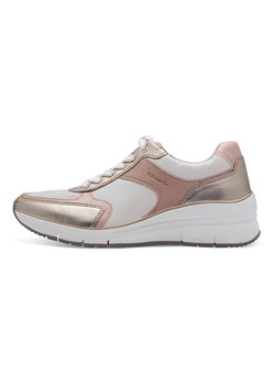 Tamaris Skórzane sneakersy w kolorze biało-jasnoróżowym ze sklepu Limango Polska w kategorii Buty sportowe damskie - zdjęcie 184584096