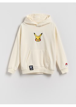 Reserved - Bluza Pokémon - złamana biel ze sklepu Reserved w kategorii Bluzy chłopięce - zdjęcie 184584445