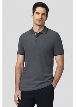 Koszulka Polo Bawełniana Ciemnoszara Borin ze sklepu Lancerto S.A. w kategorii T-shirty męskie - zdjęcie 184584495