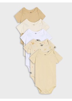 Sinsay - Body z motywem zwierzęcym 5 pack - biały ze sklepu Sinsay w kategorii Odzież dla niemowląt - zdjęcie 184584677