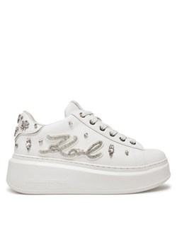 Sneakersy KARL LAGERFELD Ankapri KL63525 Biały ze sklepu eobuwie.pl w kategorii Buty sportowe damskie - zdjęcie 184584715