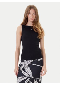 Guess Top W5RP16 KCNH2 Czarny Regular Fit ze sklepu MODIVO w kategorii Bluzki damskie - zdjęcie 184584857