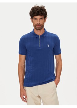 U.S. Polo Assn. Polo MUP3992 Niebieski Regular Fit ze sklepu MODIVO w kategorii T-shirty męskie - zdjęcie 184584885