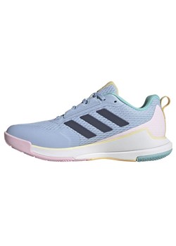Buty do siatkówki adidas Novaflight 2 W JQ3601 niebieskie ze sklepu ButyModne.pl w kategorii Buty sportowe damskie - zdjęcie 184585125