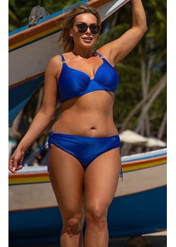 Dwuczęściowy niebieski strój kąpielowy bikini z wysokim stanem 128/01, Kolor niebieski, Rozmiar M, Primo ze sklepu Primodo w kategorii Stroje kąpielowe - zdjęcie 184585607