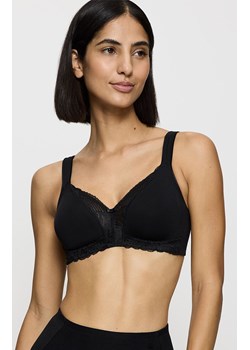 Triumph biustonosz bez fiszbin Modern Lace+Cotton N 10207539-0004, Kolor czarny, Rozmiar 75B, Triumph ze sklepu Primodo w kategorii Biustonosze - zdjęcie 184585668