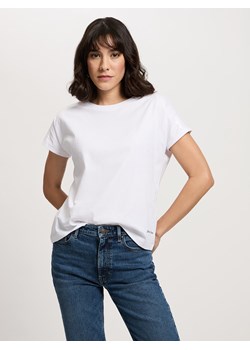 Cross Jeans Koszulka w kolorze białym - id: 17296782 - marki Cross Jeans - 184586167 Cross Jeans Koszulka w kolorze białym ze sklepu Limango Polska w kategorii Bluzki damskie - zdjęcie 184586167