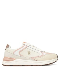 Sneakersy Tommy Hilfiger Casual Fashion Runner Mix FW0FW08693 Écru ze sklepu eobuwie.pl w kategorii Buty sportowe damskie - zdjęcie 184587117