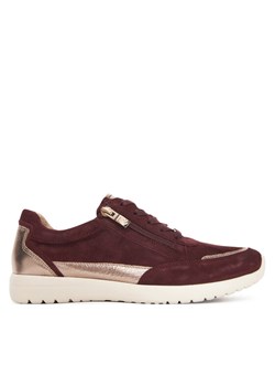 Sneakersy Caprice 9-23721-44 Bordowy ze sklepu eobuwie.pl w kategorii Buty sportowe damskie - zdjęcie 184587147